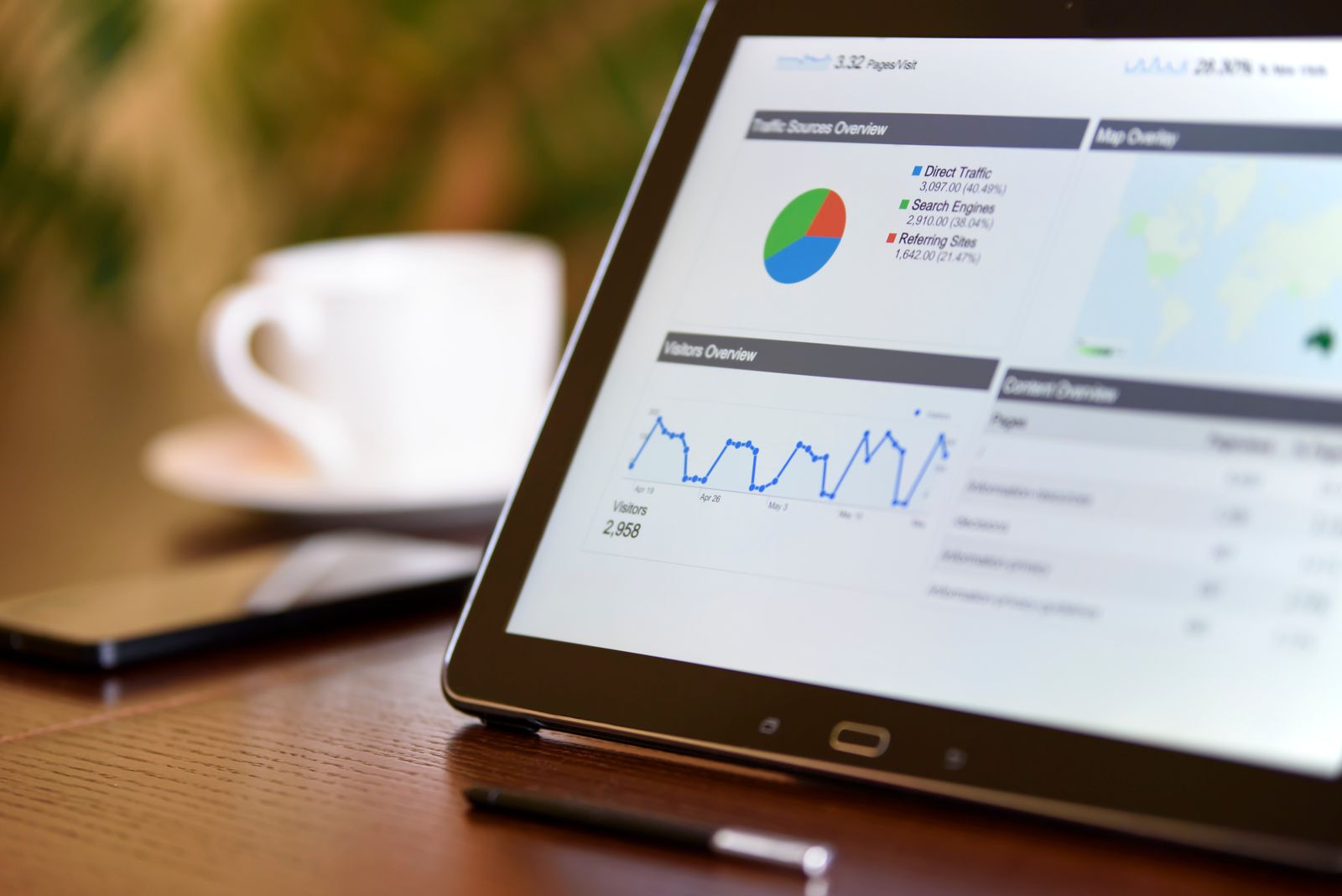 Analyst reviewing campaign performance in a reporting workspace